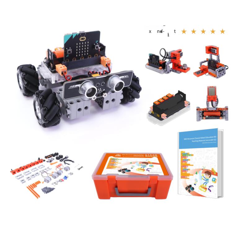 4WD Mecanum Chassis Robot Education Kit