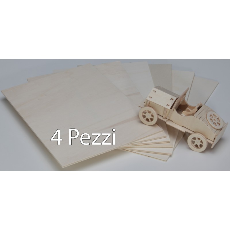 Compensato di Pioppo 4 Pezzi Compensato di Pioppo 4 Pezzi