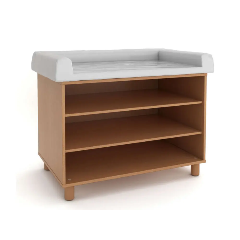 Mobile fasciatoio 2 ripiani 120x75x85h cm