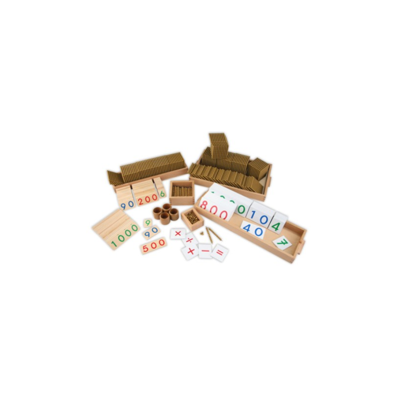 SET GRANDE DI MATERIALE DI PERLE DORATE E SET DI CARTE SET GRANDE DI MATERIALE DI PERLE DORATE E SET DI CARTE