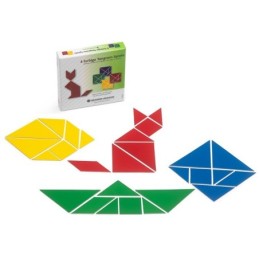 SET TANGRAM - 4 GIOCHI TANGRAM COLORATI - 28 PEZZI
