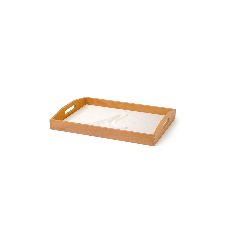 VASSOIO DI LEGNO CON SABBIA PER GLI ESERCIZI DI SCRITTURA VASSOIO DI LEGNO CON SABBIA PER GLI ESERCIZI DI SCRITTURA