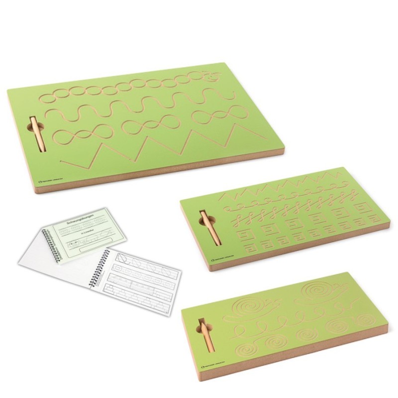 PACCHETTO MATERIALE MONTESSORI: SEGUIRE TRACCIATI PACCHETTO MATERIALE MONTESSORI: SEGUIRE TRACCIATI