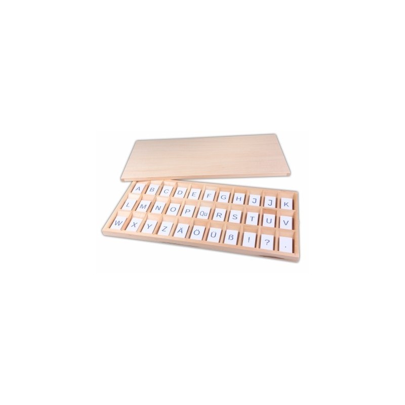 LETTERE STAMPATE CON CASSETTA DI LEGNO LETTERE STAMPATE CON CASSETTA DI LEGNO