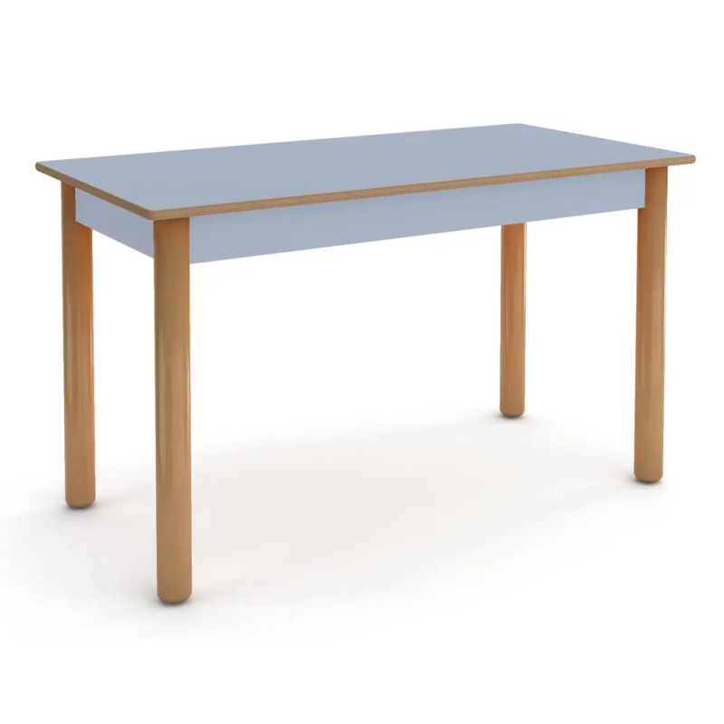 Tavolo rettangolare insegnante c/castello 60x120x75 h cm