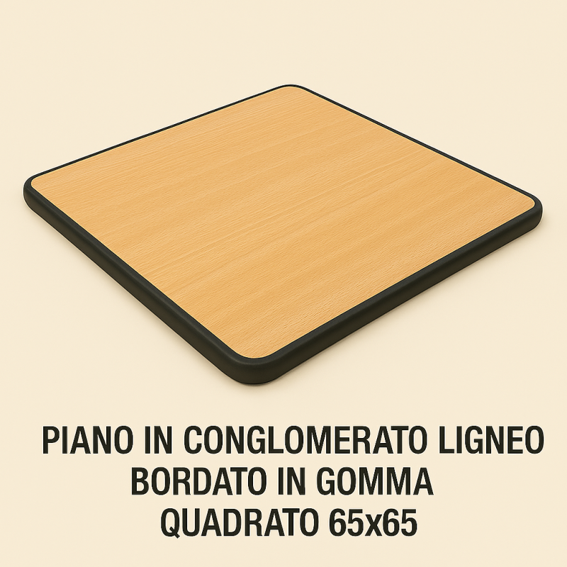 Piano quadrato colorato 65x65 cm