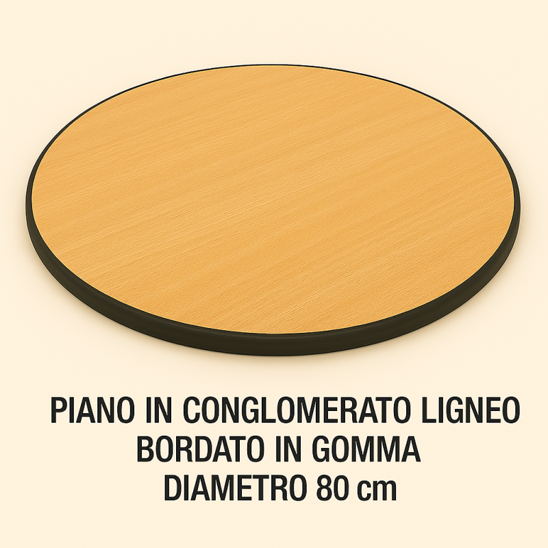 Piano circolare colorato diam. 80 cm