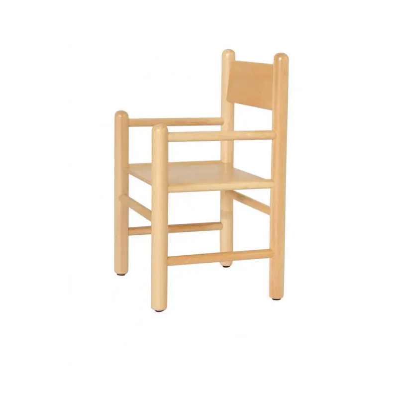 Seggiolina a sez. tonda con braccioli h 26 cm (venduto in conf. da 4)