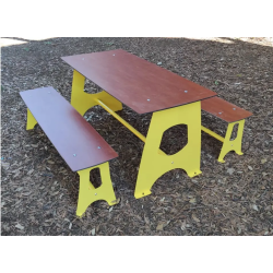 Tavolo + 2 panche primaria - secondaria Happy School