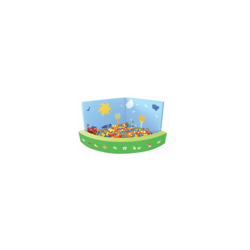 Piscina primavera angolare con bolle (500 palline) Piscina primavera angolare con bolle (500 palline)