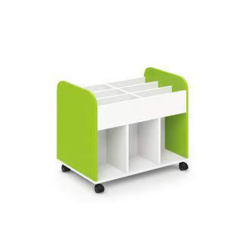 Carrello per libri e giochi su ruote Carrello per libri e giochi su ruote